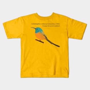 Orange-breasted sunbird Kids T-Shirt